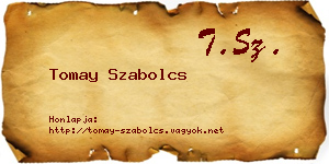 Tomay Szabolcs névjegykártya